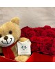 Teddy Bear with Red Roses